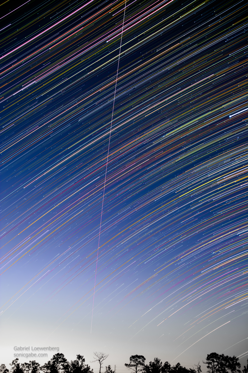 This is me doing that thing I’ve been doing with star trail pictures, getting all arty and stuff.